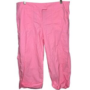 NY & Co 3/4 Pants- size 12- pink, summer kulots, 100%‎ cotton